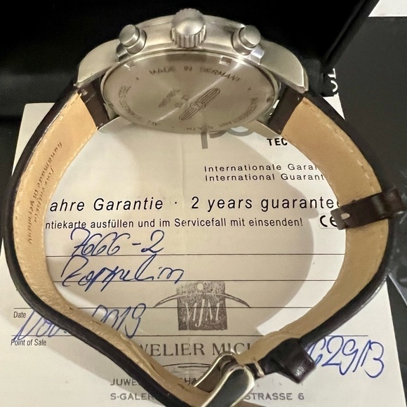 Zeppelin LZ 127 Graf Chronograph Sub-dials  Date Designer Men’s Watch - Picture 6 of 8